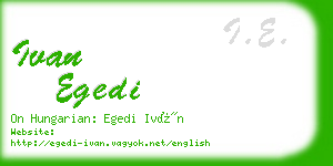 ivan egedi business card